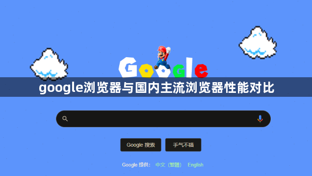 google浏览器与国内主流浏览器性能对比1