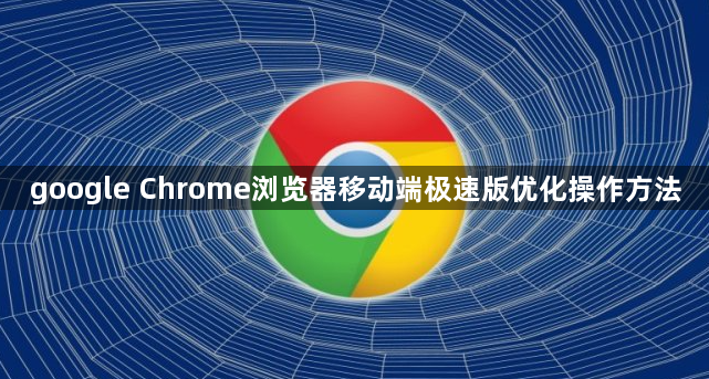 google Chrome浏览器移动端极速版优化操作方法1