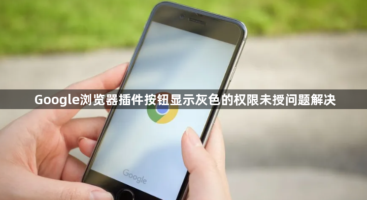 Google浏览器插件按钮显示灰色的权限未授问题解决1
