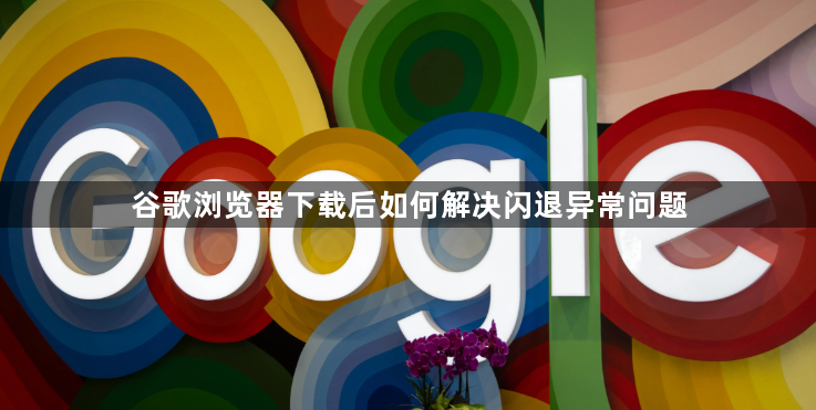 谷歌浏览器下载后如何解决闪退异常问题1
