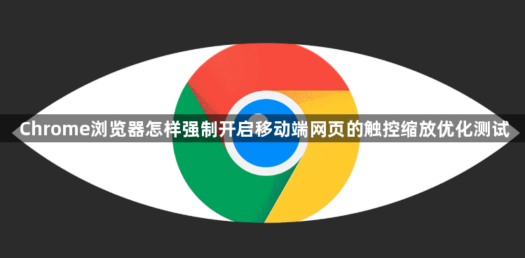 Chrome浏览器怎样强制开启移动端网页的触控缩放优化测试1