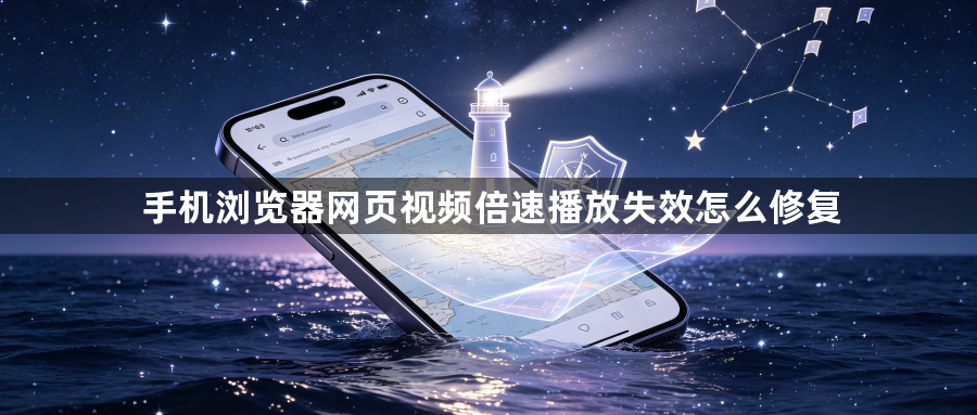 手机浏览器网页视频倍速播放失效怎么修复1