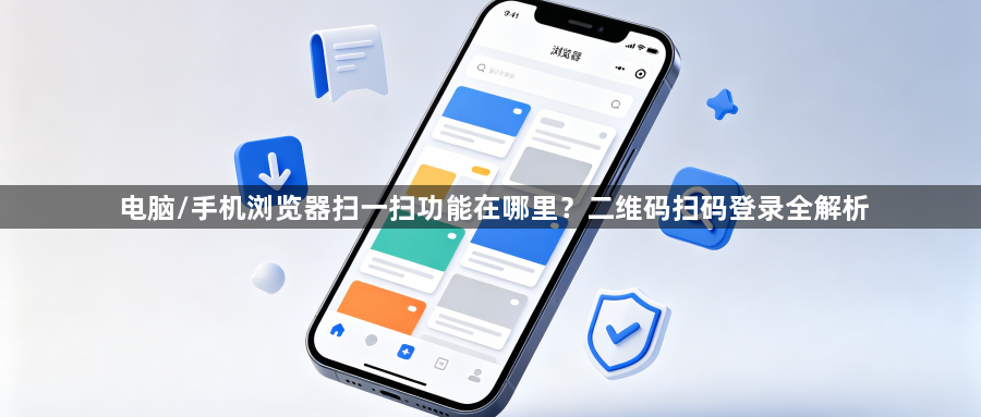 电脑/手机浏览器扫一扫功能在哪里?二维码扫码登录全解析1