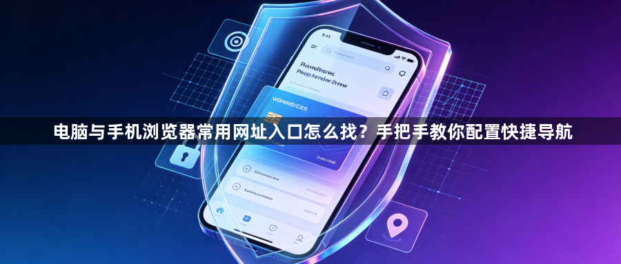 电脑与手机浏览器常用网址入口怎么找？手把手教你配置快捷导航1