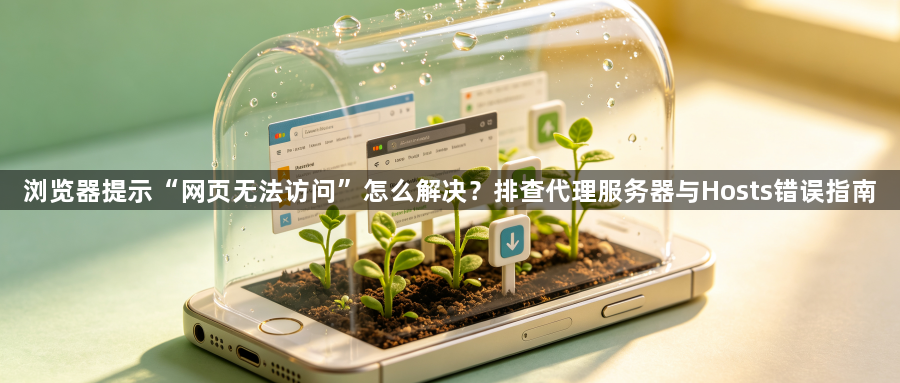 浏览器提示“网页无法访问”怎么解决？排查代理服务器与Hosts错误指南1