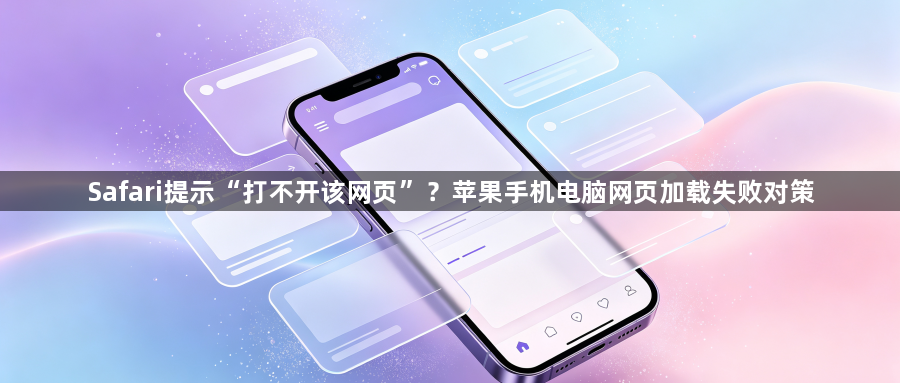 Safari提示“打不开该网页”?苹果手机电脑网页加载失败对策1