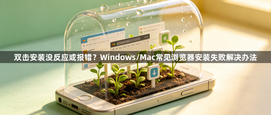 双击安装没反应或报错?Windows/Mac常见浏览器安装失败解决办法1