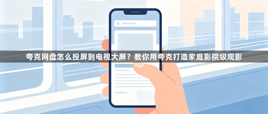 夸克网盘怎么投屏到电视大屏?教你用夸克打造家庭影院级观影1