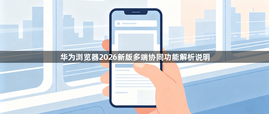 华为浏览器2026新版多端协同功能解析说明1