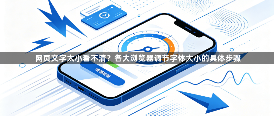 网页文字太小看不清?各大浏览器调节字体大小的具体步骤1