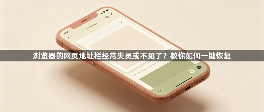 浏览器的网页地址栏经常失灵或不见了？教你如何一键恢复1