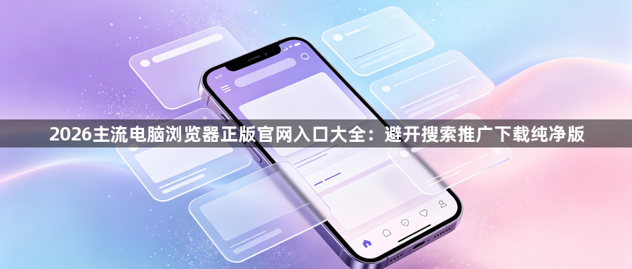 2026主流电脑浏览器正版官网入口大全:避开搜索推广下载纯净版1