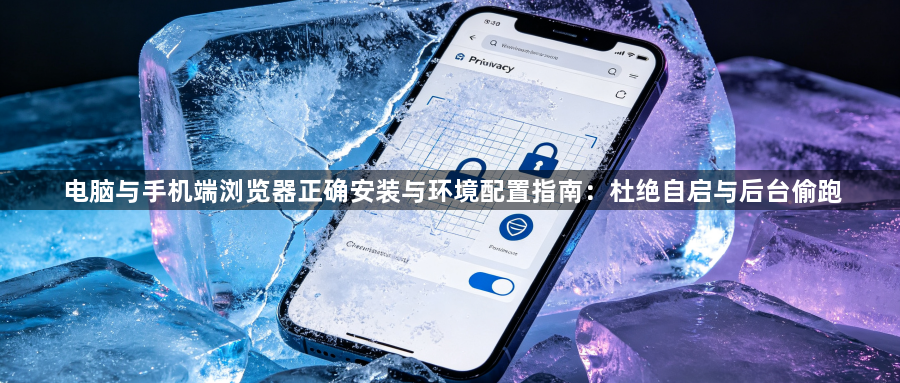 电脑与手机端浏览器正确安装与环境配置指南:杜绝自启与后台偷跑1