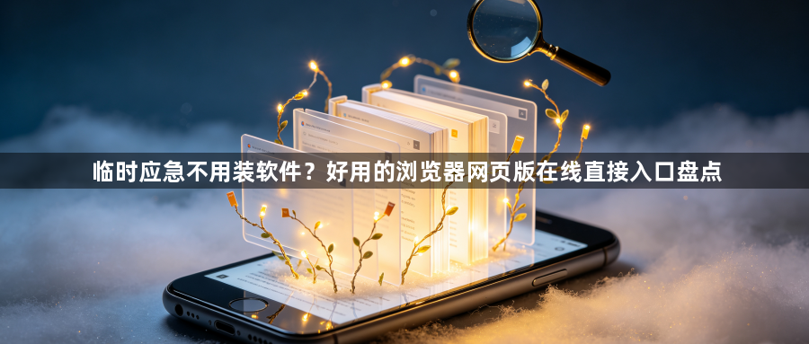 临时应急不用装软件?好用的浏览器网页版在线直接入口盘点1