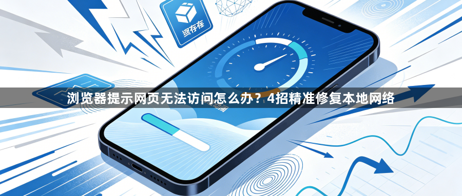 浏览器提示网页无法访问怎么办?4招精准修复本地网络1