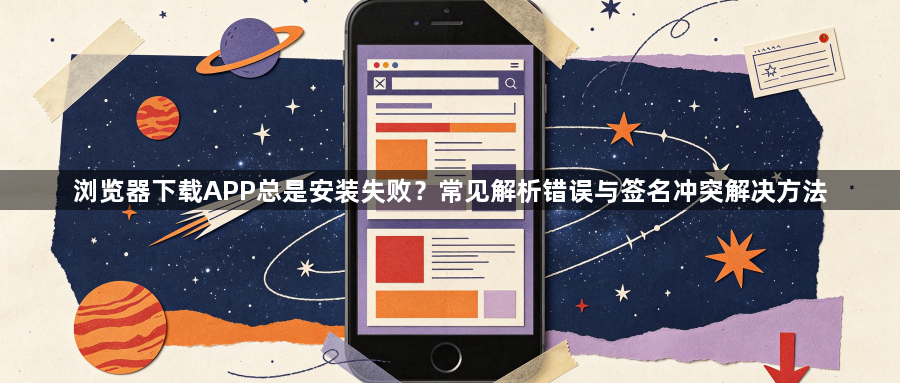 浏览器下载APP总是安装失败？常见解析错误与签名冲突解决方法1
