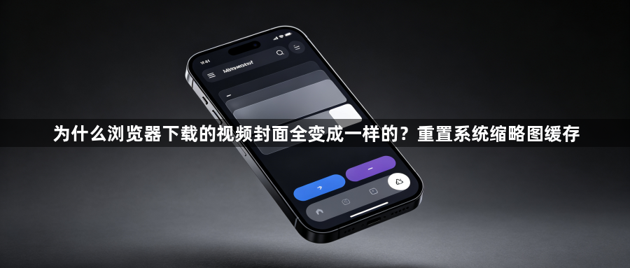 为什么浏览器下载的视频封面全变成一样的?重置系统缩略图缓存1