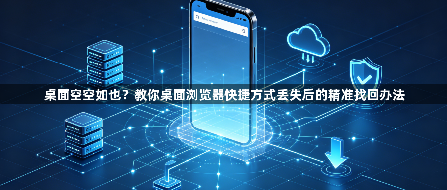 桌面空空如也?教你桌面浏览器快捷方式丢失后的精准找回办法1