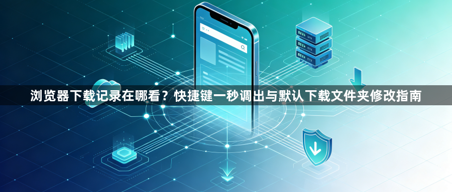 浏览器下载记录在哪看?快捷键一秒调出与默认下载文件夹修改指南1